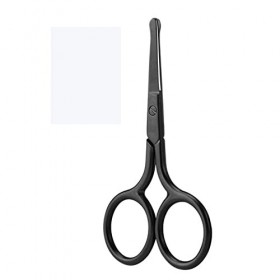 FURLOU Ciseaux Bonsaï, Petits Ciseaux Inoxydables Cils Poils du Visage Pointe Ronde Droite Tondeuse Size : Round tip 
