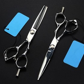 Ciseaux De Coiffeur Ciseaux De Coupe De Cheveux, 6 Pouces Professionnel Japon 440c Ciseaux De Calcination De La Glace Coupe D