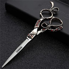 KOAIEZ Ensemble De Ciseaux De Coiffure en Acier Inoxydable De 6,0 Pouces, Kit Doutils De Coupe des Ciseaux De Coupe De Cheve