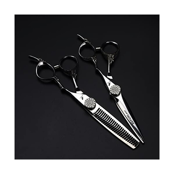 KOAIEZ 6,0 Pouces 440C Salon Multifonctionnel Salon Claigning Shears Ensemble, Kit De Ciseaux De Coupe De Cheveux Professionn