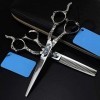 Ciseaux de coiffeur professionnels en acier 440C 6 pouces Sheepshead Gem Ciseaux à cheveux Ensemble de coupe Solan Barber Cis