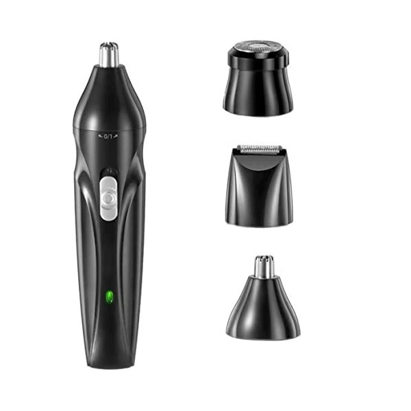 CAFFIA Trimage de poils de nez multifonctionnel, rasoir électrique, réchargeable USB professionnel, nettoyage des poils et ne