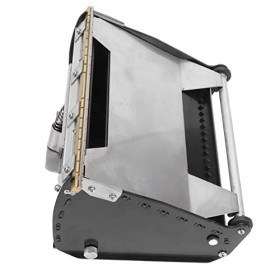 Boîte plate de grattage de mastic, outil de finition de panneau mural en aluminium anodisé facile à installer avec couvercle 