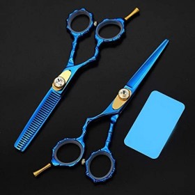 Ciseaux de coiffure pour gauchers Ciseaux de coiffure avec étui Ciseaux de coiffeur et ciseaux à effiler Ensemble de ciseaux 