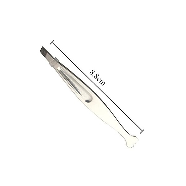 QUANJJ Tweezers de Sourcils Professionnels épilation à Cheveux Oblique Pince à Sourcils Beard Bearbrow Pince-Outil de Maquill