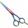 Ciseaux de coiffeur colorés 5.5 pouces, ensemble de ciseaux de coiffure professionnels de couleur, ciseaux plats + dents, ens