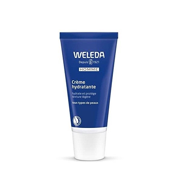 WELEDA - Crème Hydratante Homme - Tous Types de Peaux - Hydrate et Protège - Texture Légère - Tube 30 ml
