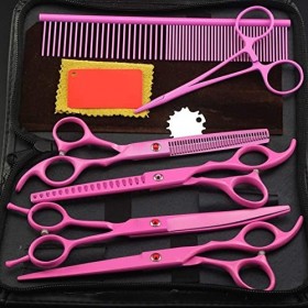 Ciseaux de coiffure ensemble de ciseaux de cheveux professionnels, ciseaux de coupe de cheveux à lame tranchante ciseaux de b