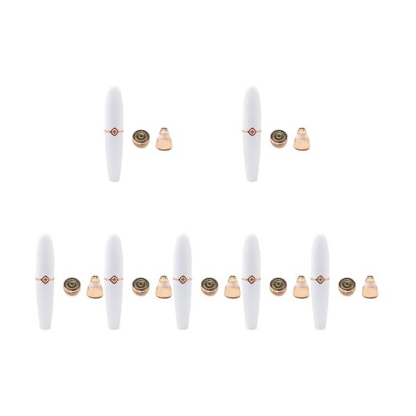 minkissy 6 Pcs Rasoir Électrique Nez Tondeuse Pour Femmes Dames Électrique Sourcil Shaper Femmes Rasoir Dispositif DÉpilatio