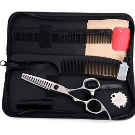 Ciseaux de coiffure Série pour gauchers Coupe nette et précise Coupe de cheveux pour gaucher Ciseaux de coiffeur Kit doutils