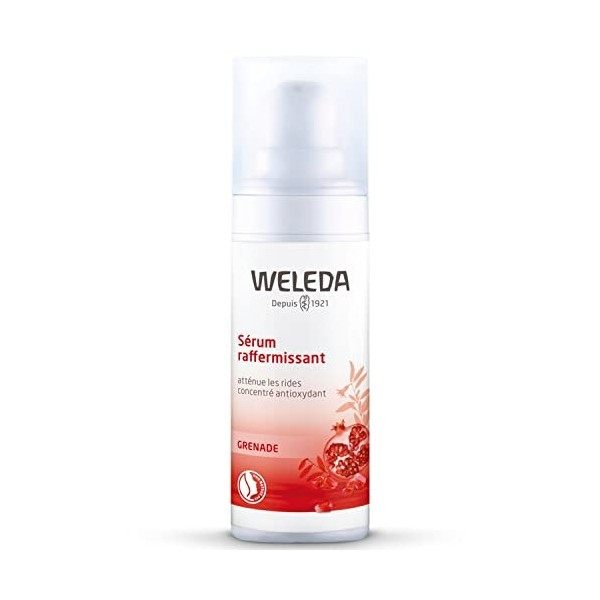 WELEDA Sérum déveil pour le visage, 1 once liquide, hydratant riche en plantes avec extrait de grenade et aloe vera