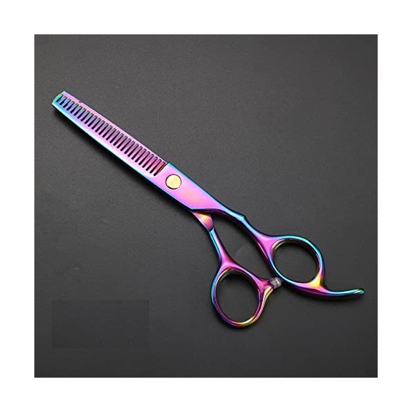 6 Inch Lightweight Barber Hairdressing Scissors Professional Sharp Hair Scissors Rainbow Titanium Coating Lightweight Haircut