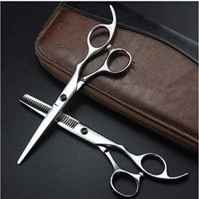 Barber Scissors Nouveau professionnel 6 pouces mat coupe cheveux ciseaux ensemble amincissement chaud cisailles makas coupe b...