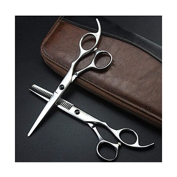 Barber Scissors Nouveau professionnel 6 pouces mat coupe cheveux ciseaux ensemble amincissement chaud cisailles makas coupe b