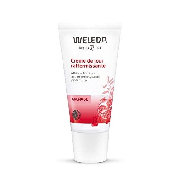 WELEDA - Crème de Jour Raffermissante à la Grenade Bio - Atténue les Rides - Action Antioxydante - 30 ml Crème Jour et Nuit