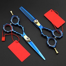 Ciseaux de coupe de cheveux, ciseaux à cheveux professionnels en bambou de 6 pouces, ciseaux amincissants de maquillage, cise...