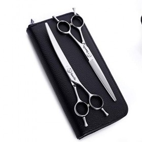 Kit de ciseaux de toilettage pour animaux de compagnie de 7,0 pouces, ensemble de ciseaux professionnels en acier inoxydable 