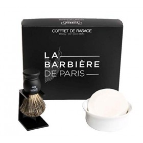 Coffret de rasage Blaireau Bol à barbe Savon de rasage La Barbière de Paris Plisson