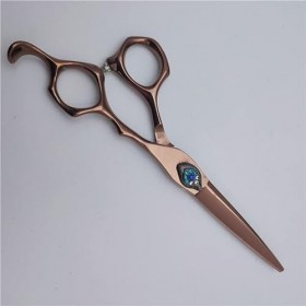 Ciseaux De Coiffeur Ciseaux De Coupe De Cheveux, 6 Pouces Professionnel Japon 440c Acier Bronze Ciseaux De Cheveux Coupe De C