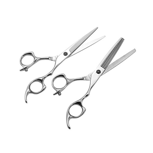 6" Professional Barber Hair Thinning and Cutting Scissors Razor Edge and Teeth Edge Thinning Hair Scissors Shears Hairdressin