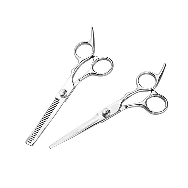 Hairdressing Scissors Set 6 Inch Hair Cutting Thinning Scissors Kit for Men Women Kids Home Salon Barber C A 