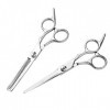 Hairdressing Scissors Set 6 Inch Hair Cutting Thinning Scissors Kit for Men Women Kids Home Salon Barber C A 