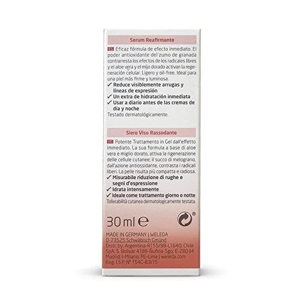 Weleda Melograno Siero Viso Crème Jour et Nuit