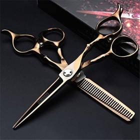Ensemble de ciseaux de coupe de cheveux professionnels de 6,0 pouces, ciseaux de coiffeur Japon 440C outil de coiffure en aci