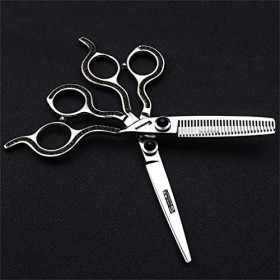 Ensembles De Ciseaux De Coupe De Cheveux Argent De 6,0 Pouces, Ciseaux De Coupe De Cheveux De Coupe Outils De Kit De Coupe,