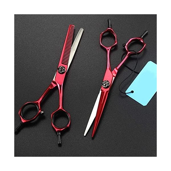 Ciseaux texturants Bang Hair Scissor Kits de ciseaux de coiffure professionnels en acier inoxydable Ensemble de ciseaux de co