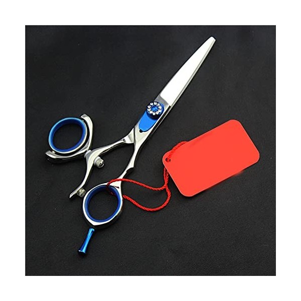 Ciseaux à cheveux en acier pour droitiers, ciseaux de coupe à Rotation de 360 degrés, ciseaux volants pour barbier