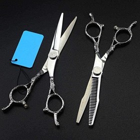 Ciseaux de barbier Ciseaux de coiffure Ciseaux de coiffure professionnels Ciseaux de barbier Ciseaux amincissants pour cheveu...