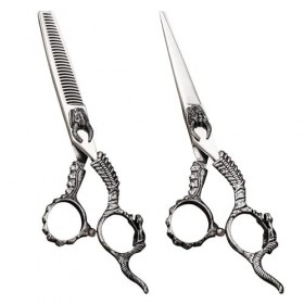 Ciseaux de coupe de cheveux, 15,2 cm Japon 440C en acier inoxydable professionnel ciseaux de coupe de cheveux ciseaux de barb