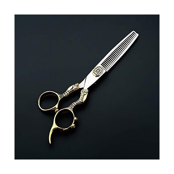 Coupe de cheveuxciseaux de coupe de cheveux Kit 6,0 pouces Vintage Gold Professional Hairdressinghaircutting scissors Cisaill