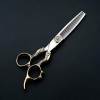 Coupe de cheveuxciseaux de coupe de cheveux Kit 6,0 pouces Vintage Gold Professional Hairdressinghaircutting scissors Cisaill