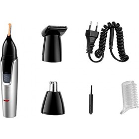 BREWIX Tondeuse à poils de nez 3 en 1 Rechargeable Tondeuse de nez Tondeuse à barbe for hommes Nettoyage des oreilles Sourcil