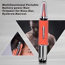 BREWIX Nez Cheveux Tondeuse LED Multi-Fonction Double-Tête Rasoir Nez Cheveux Électrique Tondeuse Hommes Enlèvement Machine C