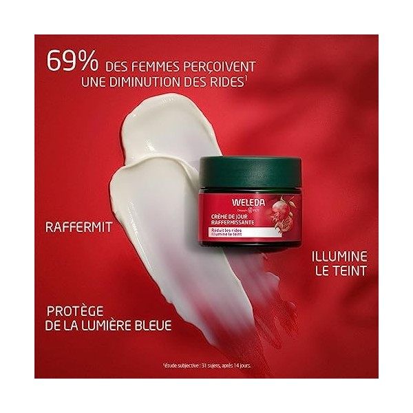WELEDA - Duo Crème de Jour raffermissante Grenade et Peptides de Maca - Réduit les rides et illumine le teint - Vegan - Certi...