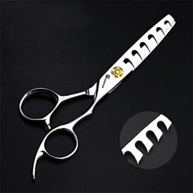 KOAIEZ 6,0 Pouces 440C Professionnel Argent Ciseaux De Coupe De Cheveux, Cisaillements De Coiffure De Coiffeur Salon Cisea