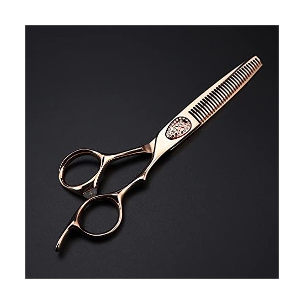 ciseaux de coiffeur Ciseaux de coupe de cheveux, 6inch Professional Japon 440c ciseaux en acier or rose coupe cheveux ciseaux