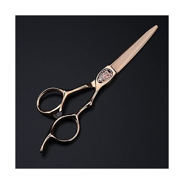 ciseaux de coiffeur Ciseaux de coupe de cheveux, 6inch Professional Japon 440c ciseaux en acier or rose coupe cheveux ciseaux