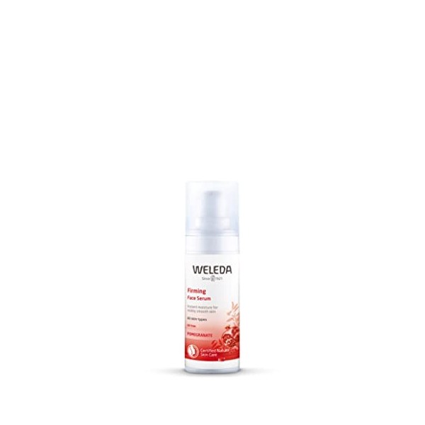 WELEDA Sérum déveil pour le visage, 1 once liquide, hydratant riche en plantes avec extrait de grenade et aloe vera & Gel Ne