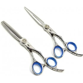 Ciseaux de coiffure de 6 pouces, Kit de ciseaux de coiffeur pour Salon de coiffure, coupe nette et précise pour Salon de coif...