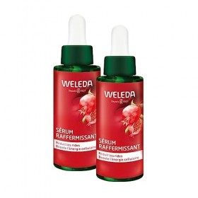 WELEDA - Duo Sérum raffermissant Grenade et Peptides de Maca - Réduit les rides et booste lénergie cellulaire - Vegan - Cert