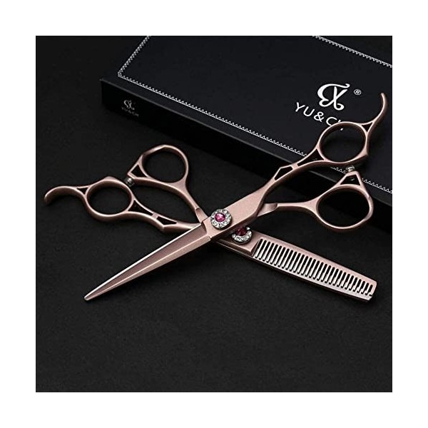 Lot de 10 ciseaux de coiffure, ensemble de ciseaux à cheveux de 15,2 cm, ensemble de ciseaux de coiffeur professionnels, kit 