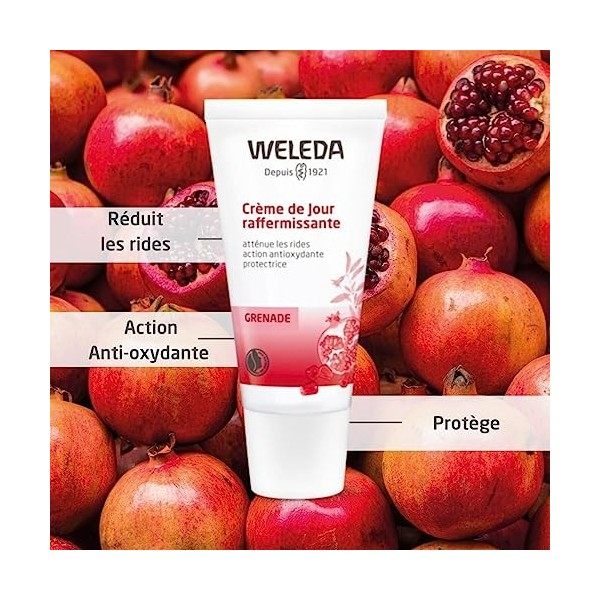 WELEDA - DUO rituel visage raffermissant - Crème de jour raffermissante à la Grenade + Huile raffermissante visage - Vegan*- ...