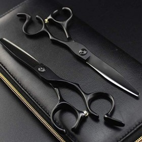 Ciseaux de Salon de Coiffure Ciseaux de Coiffure, Ciseaux à Lames tranchantes Ciseaux de Coiffure Professionnels Kit de cisai...