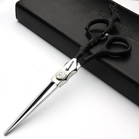 HAOTING Ciseaux à Cheveux en Acier Inoxydable Sharonds Conception de Dragon Chinois Ciseaux de Coiffure de 6,0 Pouces Salon d