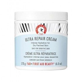 First Aid Beauty FAB, Ultra Repair Cream, Crème Ultra Réparatrice, Crème Hydratante Intensive pour Visage et Corps 170 g , P ...