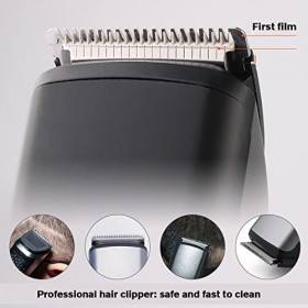 Tondeuse à cheveux pour homme, tondeuse à cheveux électrique professionnelle pour homme, machine à cheveux lavable, rasoir à 